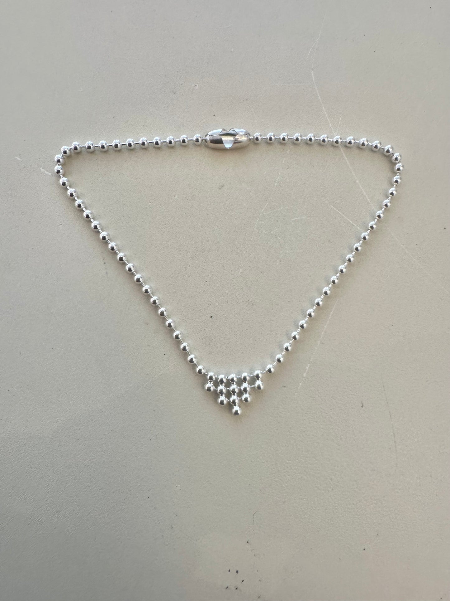 Triangle ball chain bracelet