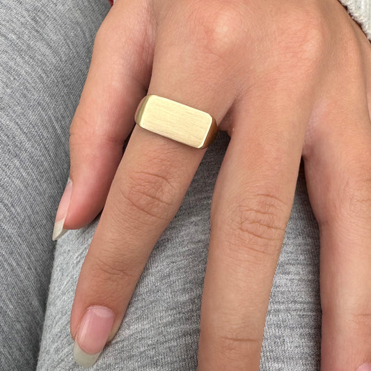 Signetring wide -gold
