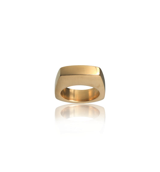 Carré ring massiv guld