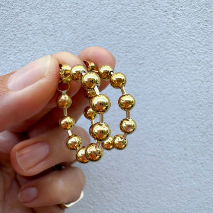 Disco ball large - gilded