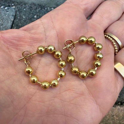 Disco ball large - gilded