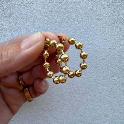 Disco ball large - gilded