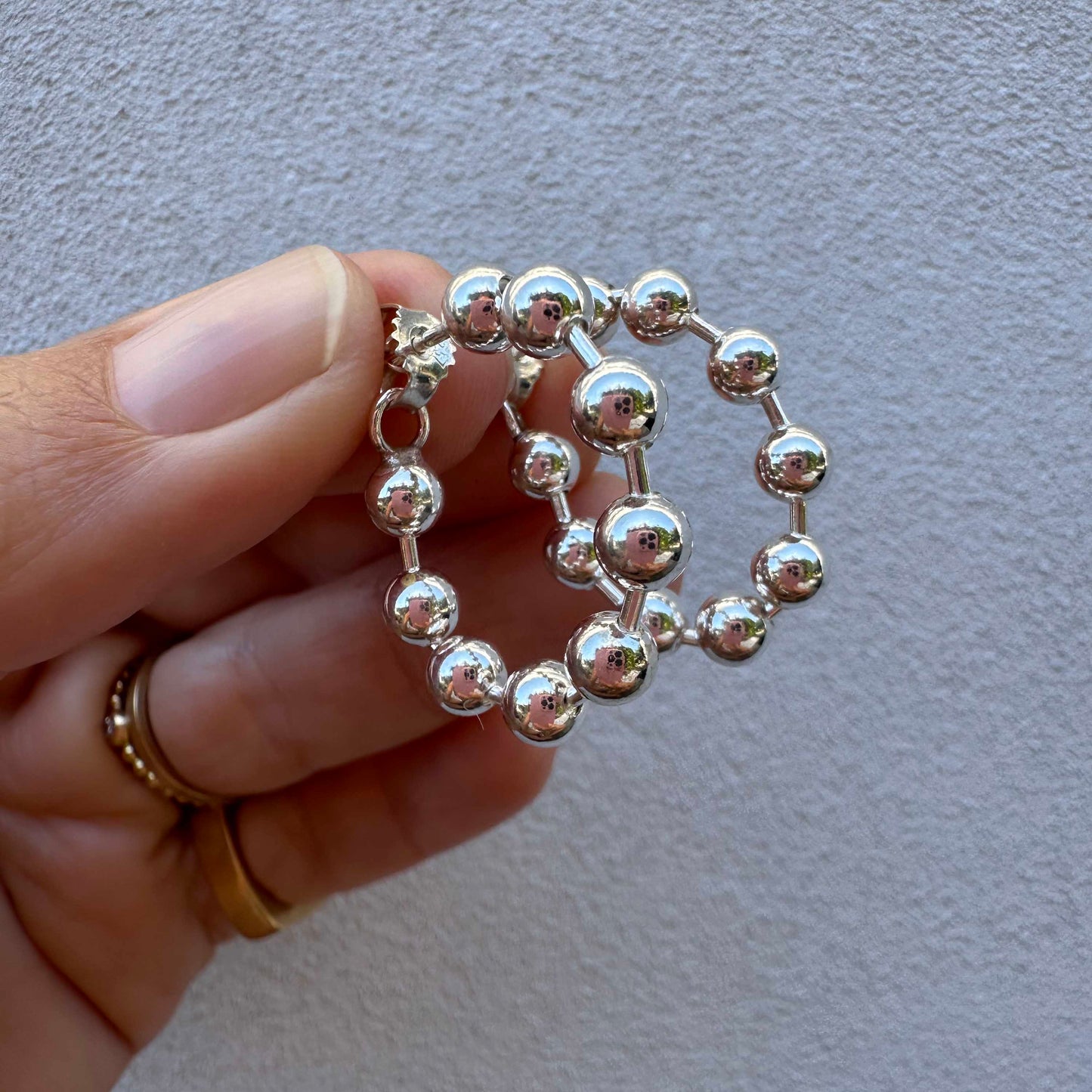 Disco ball large silver