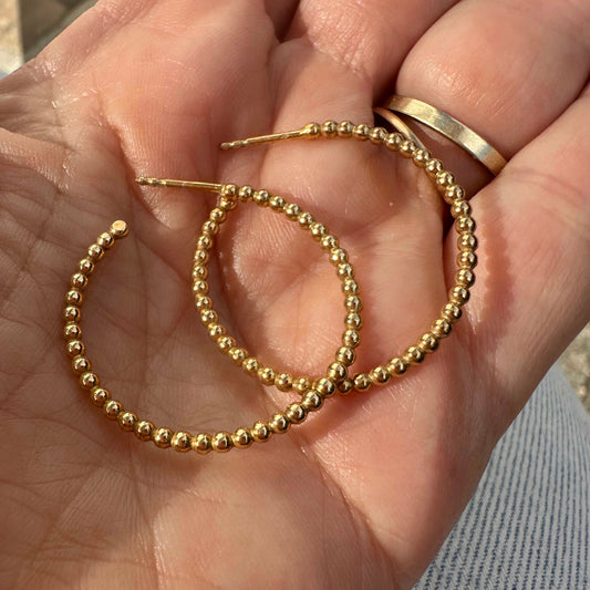 Fenja Hoops large - gilded