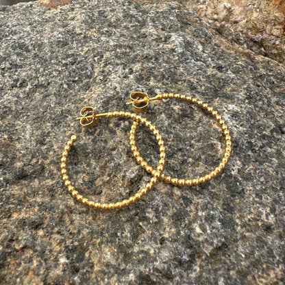 Fenja Hoops large - gilded