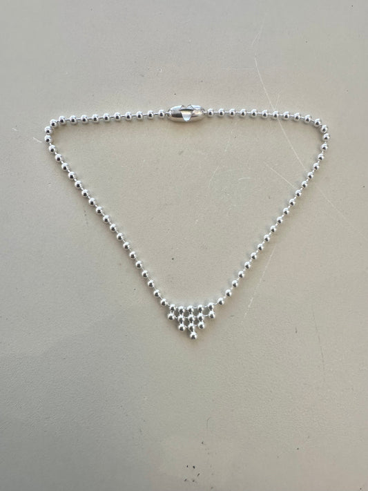 Triangle ball chain bracelet