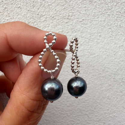 Infinite silver black perle