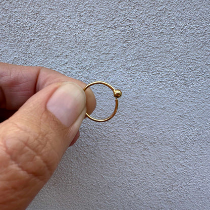Saga hoops gilded