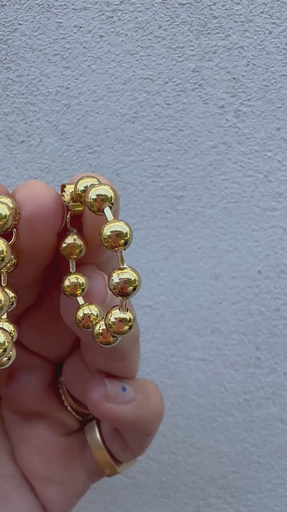 Disco ball large - gilded