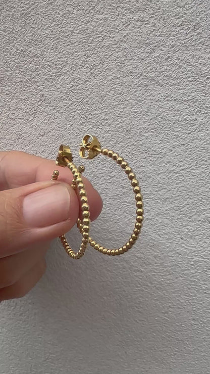Fenja Hoops large - gilded