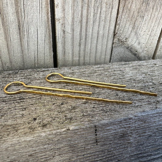Simple hook large - gilded